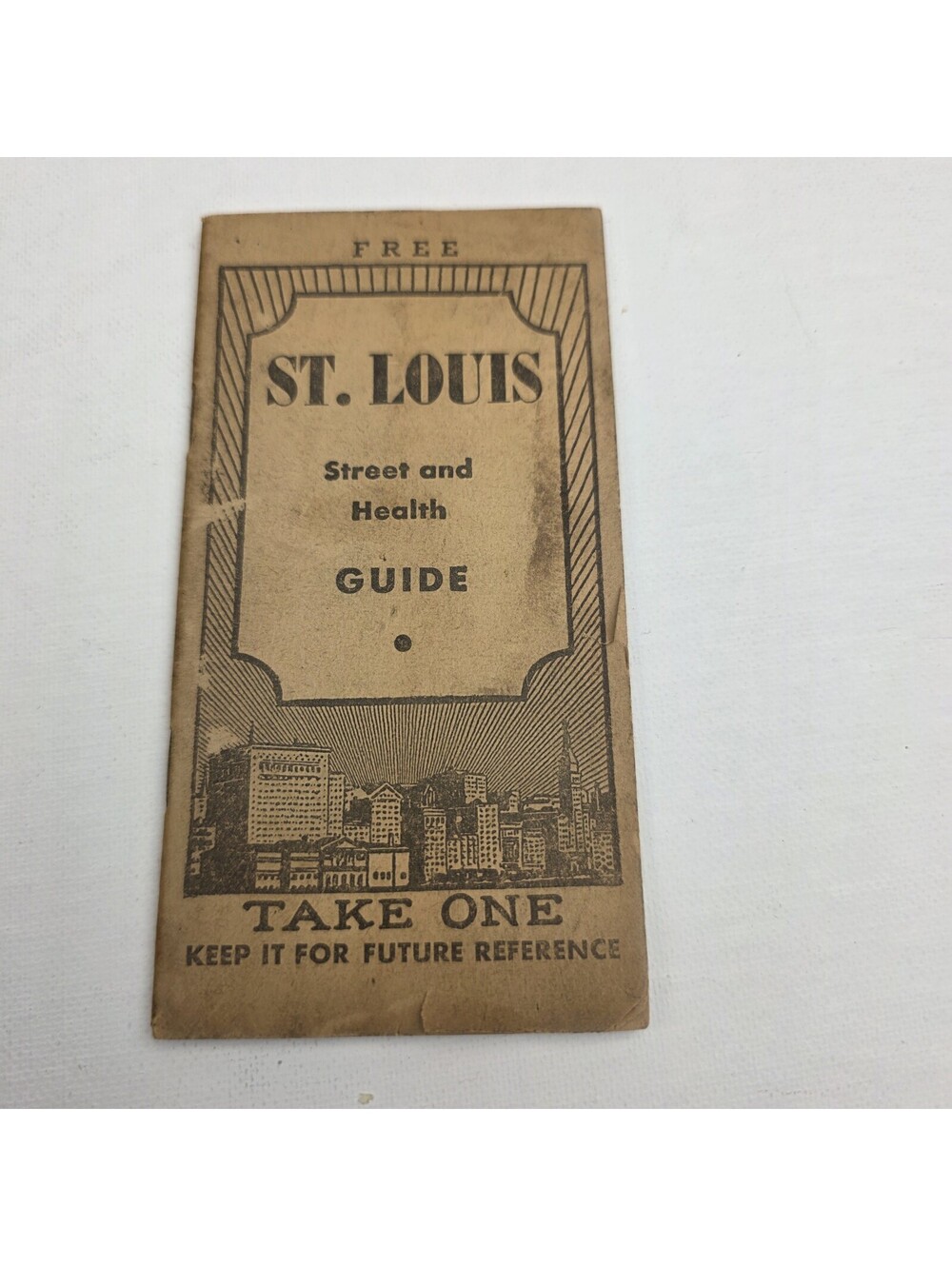 VTG 1953 City Guide and Map Of St. Louis Travel Booklet